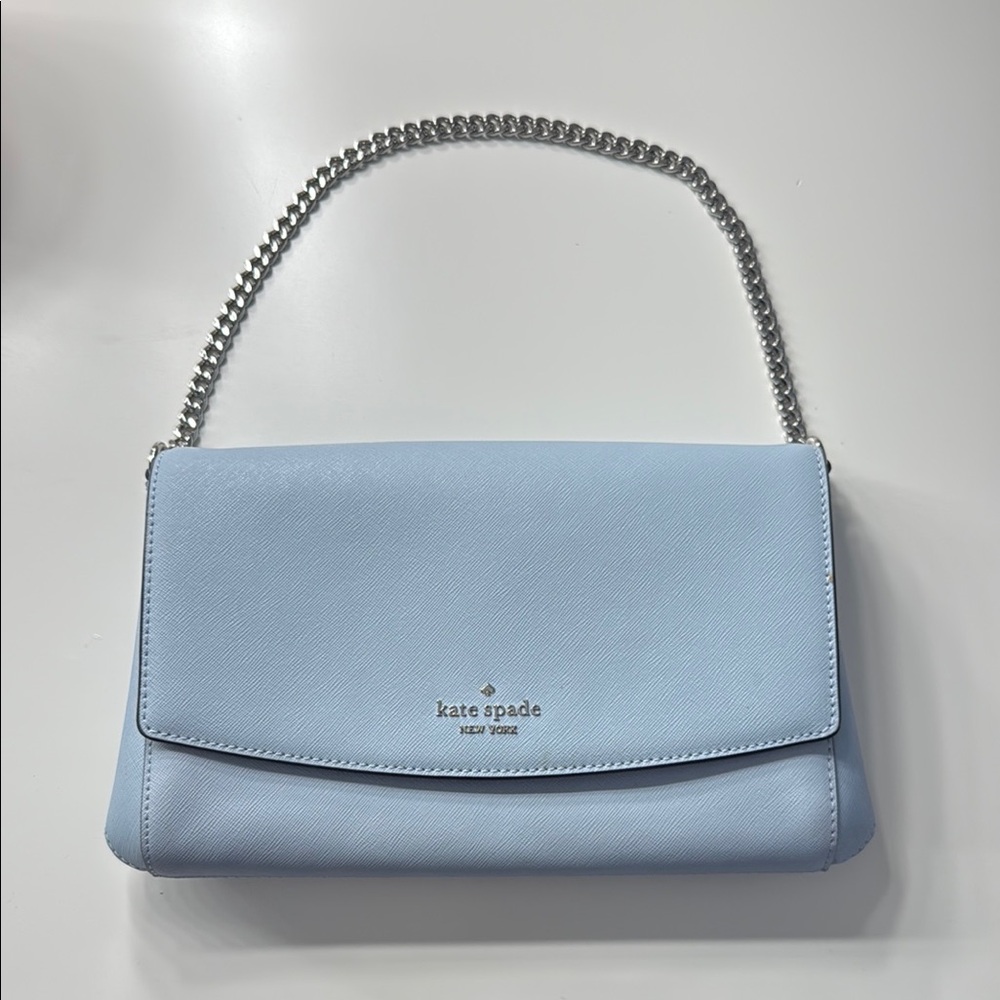 Kate Spade Light Blue Chain Shoulder Bag